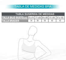 Cargar imagen en el visor de la galería, Brassier Claudia Navarrete - Brassier Colombiano Alto Cubrimiento de espalda Moldea-T
